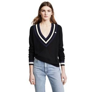 Scotch & Soda Deep V-Neck Pullover (Black)